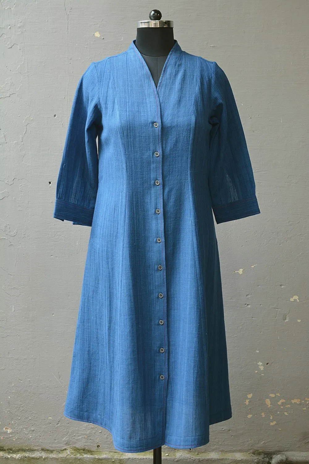 Indigo Shirt Dress