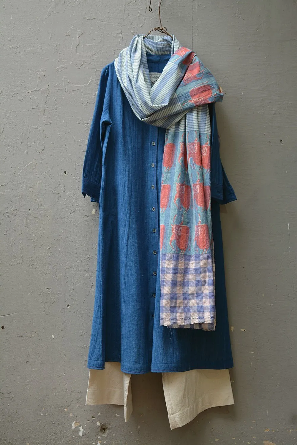 Indigo Shirt Dress